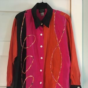 Koos of Course! Women's Silk Button Down Shirt